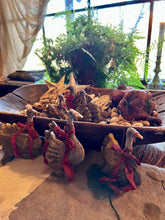 LARGE SPUN COTTON TURKEY ORNAMENTS