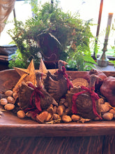 LARGE SPUN COTTON TURKEY ORNAMENTS