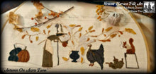 Autumn On Acorn Farm Primitive Punch Needle Embroidery Pattern