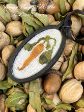 Embroidered Carrot Pendants