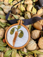 Embroidered Carrot Pendants