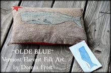 Olde Blue Primitive Whale Punch Needle Embroidery Pattern