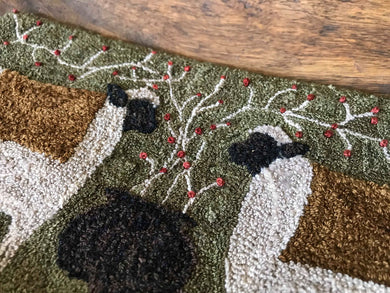 Olde New England Ewe's Punch Needle Embroidery Pattern