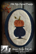 Olde New England Pumpkin Punch Needle Embroidery Pattern