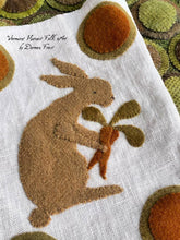 Sir Reginald Hare ~ Small Linen & Wool Applique Pocket