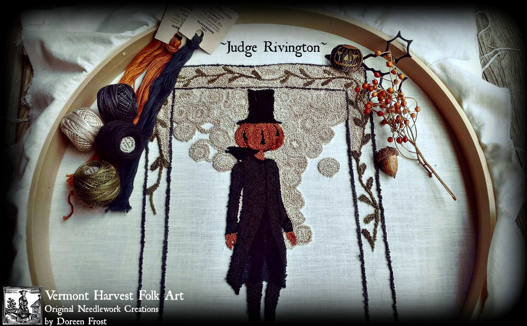 Judge Rivington Punch Needle Embroidery Pattern Vermont Harvest Folk