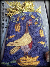 Foraging For Acorns Primitive Punch Needle Embroidery Pattern