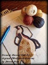 Goode Mistress Woodson~  Primitive Punch Needle Embroidery Pattern