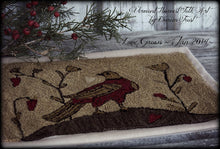 Love Grows Fraktur Bird ~  Primitive Punch Needle Embroidery Pattern