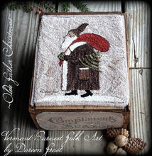 Olde Father Christmas Primitive Punch Needle Embroidery Pattern