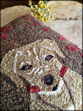 Oliver James Frost Yellow Labrador Retriever Primitive Punch Needle Embroidery Pattern