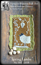 ~SPRING LAMBS Punch Needle Embroidery Pattern