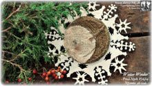 Winter Wonder Primitive Snowflake Christmas Tree Ornament Punch Needle Embroidery Pattern