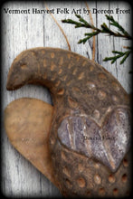Blackened Beeswax ~ Olde New England Fraktur Bird Ornaments