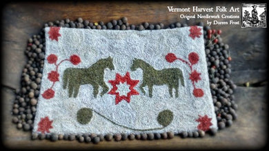 ~Maggie's Mares Punch Needle Embroidery Pattern~